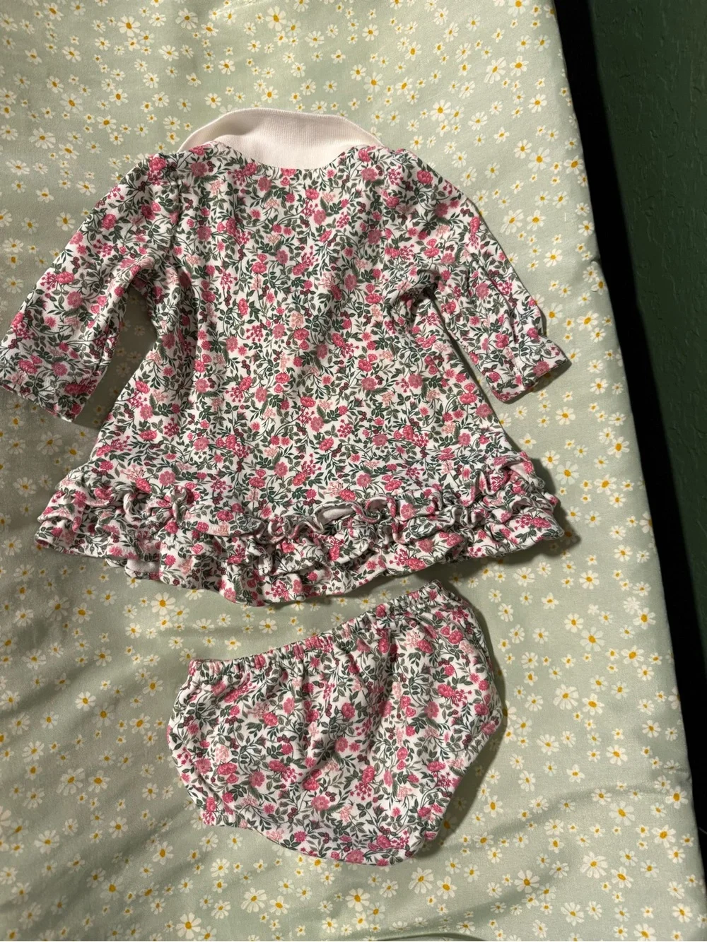 Polo Ralph Lauren Baby Girl Floral Dress & Bloomer Set – 3M